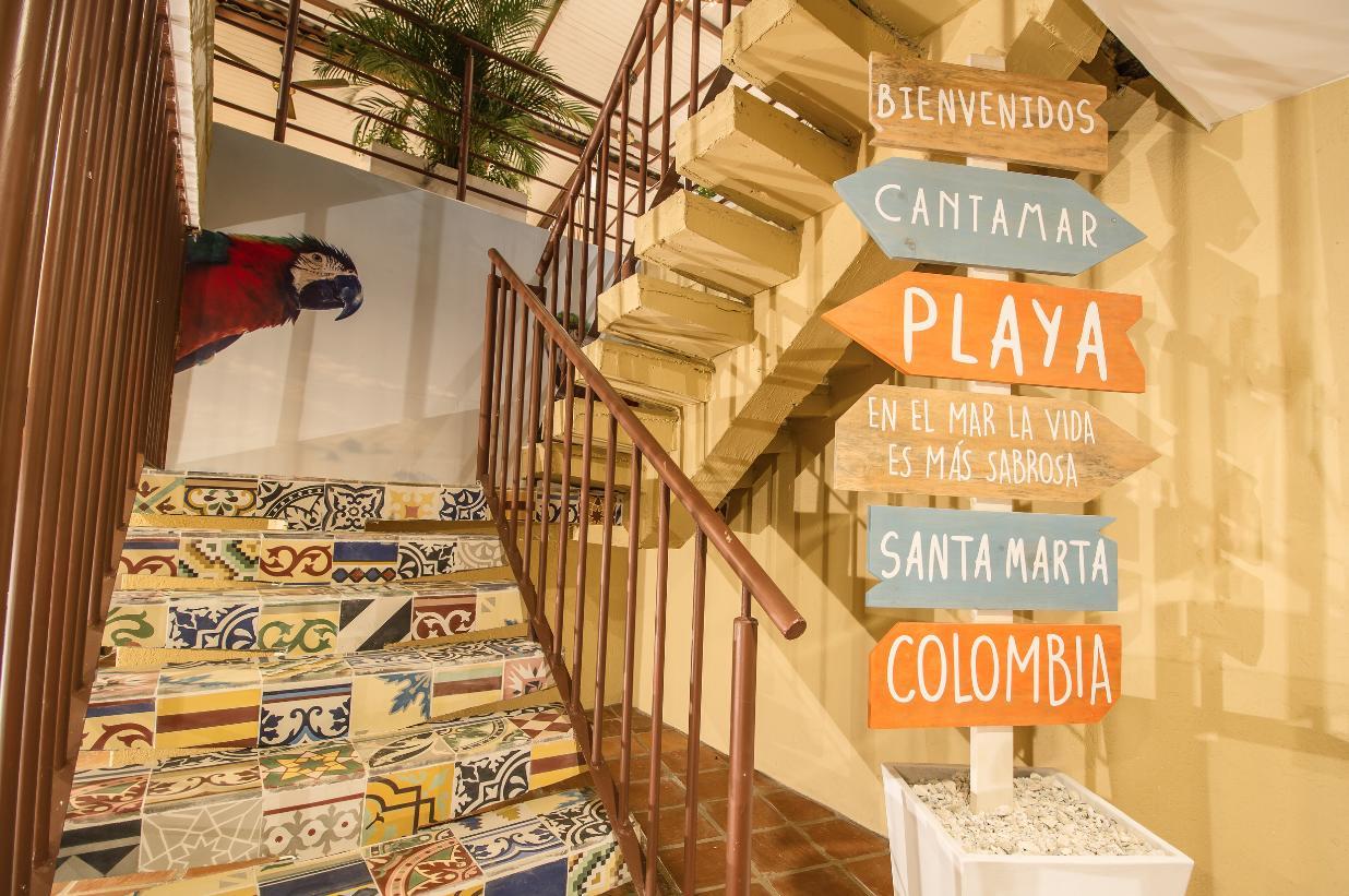 The Cantamar Beach Hostel Santa Marta Dış mekan fotoğraf