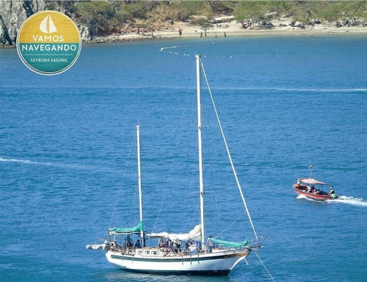 The Cantamar Beach Hostel Santa Marta Dış mekan fotoğraf